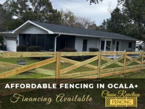 Horse farm fencing in Ocala